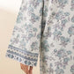 3 Piece - Embroidered Cotton Satin Suit