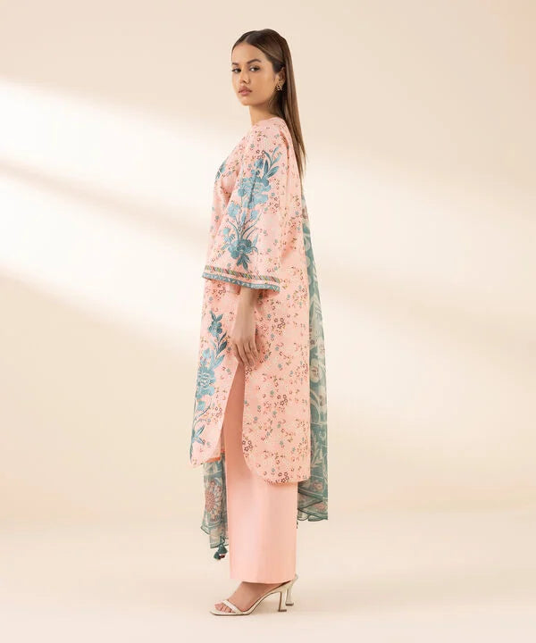 3 Piece - Embroidered Lawn Suit