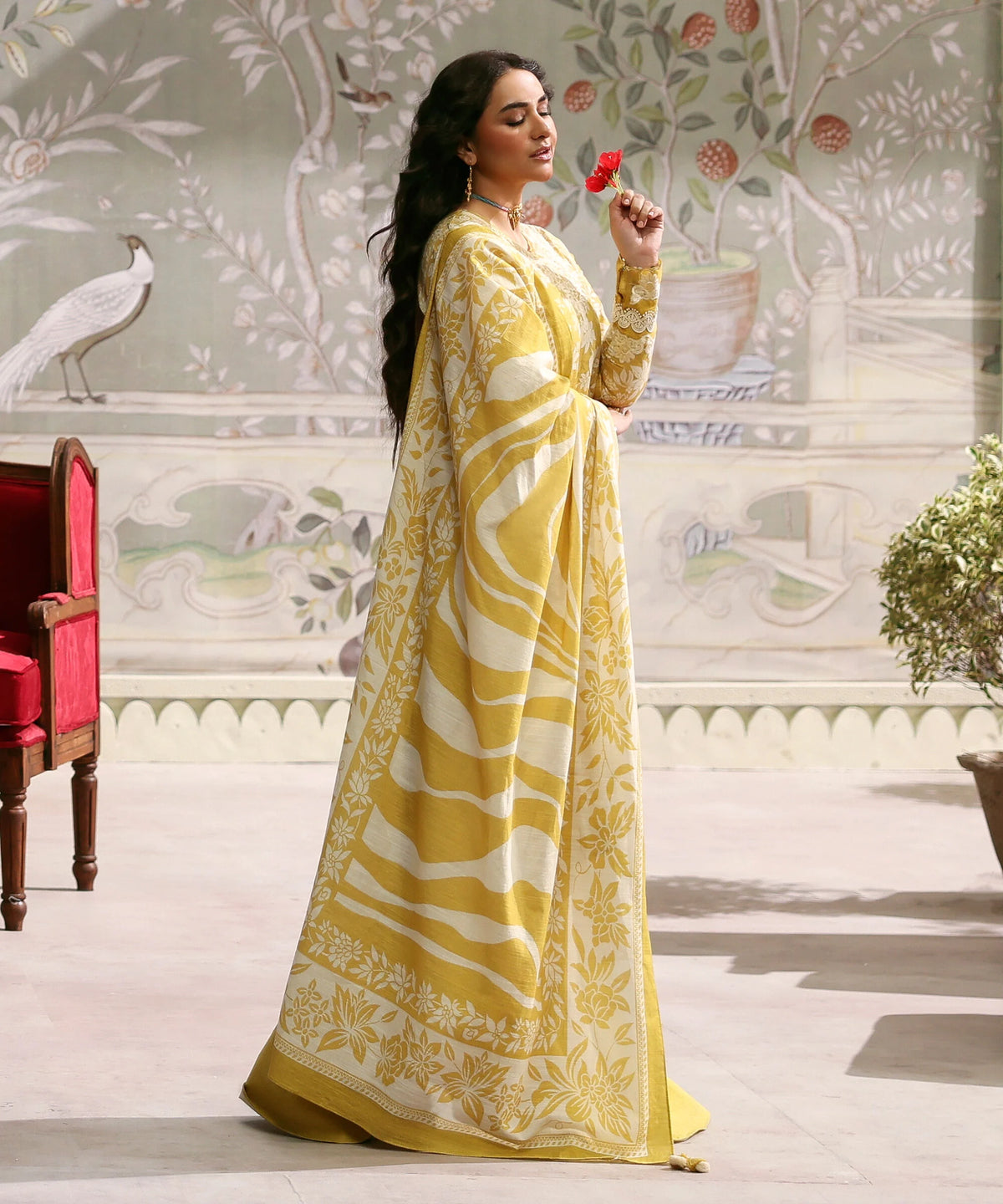 3 Piece - Embroidered Light Khaddar Suit