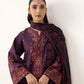 3 Piece - Embroidered Khaddar Suit