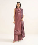 3 Piece - Embroidered Khaddar Suit