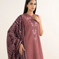 3 Piece - Embroidered Khaddar Suit