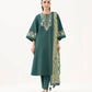 3 Piece - Embroidered Khaddar Suit