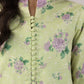 3 Piece - Embroidered Cotton Satin Suit
