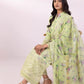 3 Piece - Embroidered Cotton Satin Suit