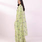 3 Piece - Embroidered Cotton Satin Suit