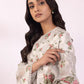 3 Piece - Embroidered Cotton Satin Suit