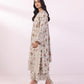 3 Piece - Embroidered Cotton Satin Suit
