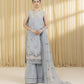 3 Piece - Embroidered Cotton Jacquard Suit