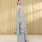3 Piece - Embroidered Cotton Jacquard Suit