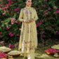 3 Piece - Embroidered Cotton Satin Suit