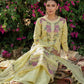 3 Piece - Embroidered Cotton Satin Suit