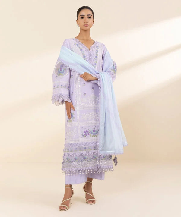 3 Piece - Embroidered Lawn Suit
