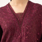 3 Piece - Embroidered Linen Jacquard Suit