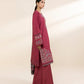 3 Piece - Embroidered Linen Suit