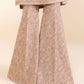 3 Piece - Embroidered Cotton Satin Suit