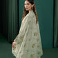 3 Piece - Embroidered Cotton Satin Suit