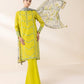 3 Piece - Embroidered Cotton Suit