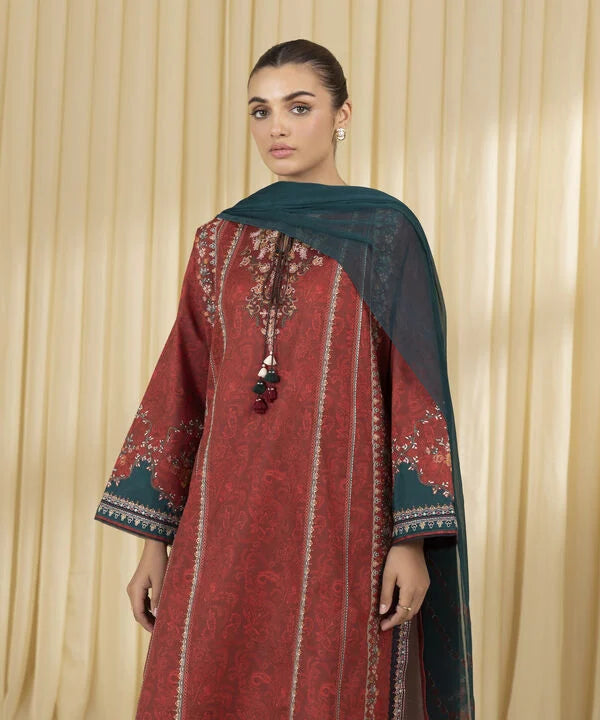 3 Piece - Embroidered Lawn Suit