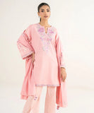 3 Piece - Embroidered Khaddar Suit