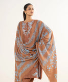 3 Piece - Embroidered Cotton Jacquard Suit