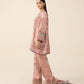 3 Piece - Embroidered Satin Suit