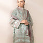 3 Piece - Embroidered Silk Suit