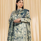 3 Piece - Printed Satin Suit