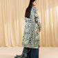 3 Piece - Printed Satin Suit