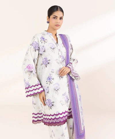 2 Piece - Printed Cambric Suit