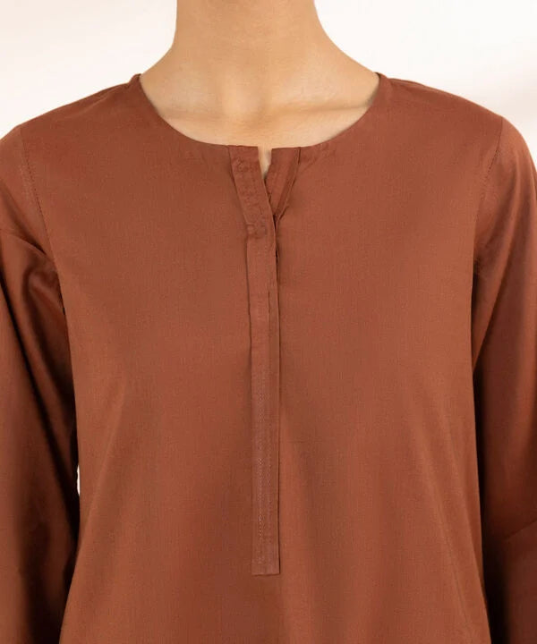 Solid Cotton Viscose Shirt