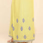 Embroidered Raw Silk Flared Pants