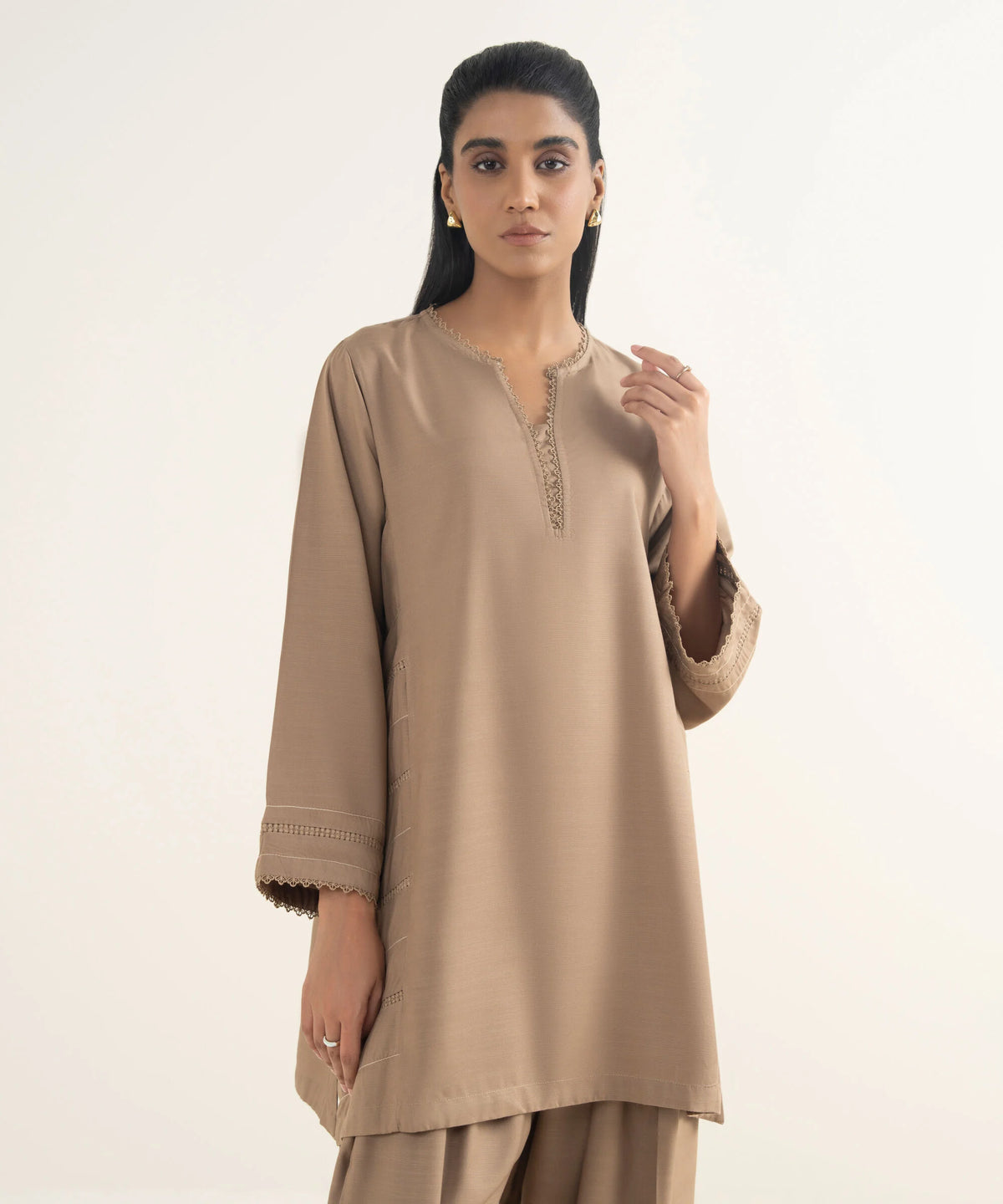 Solid Khaddar Shirt
