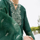 3 Piece - Embroidered Raw Silk Suit