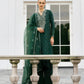 3 Piece - Embroidered Raw Silk Suit