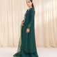 3 Piece - Embroidered Raw Silk Suit