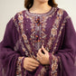 3 Piece - Embroidered Cotton Net Suit