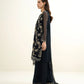 3 Piece - Embroidered Chiffon Suit