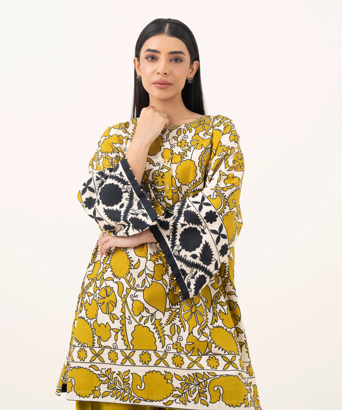 Printed Light Khaddar Shirt