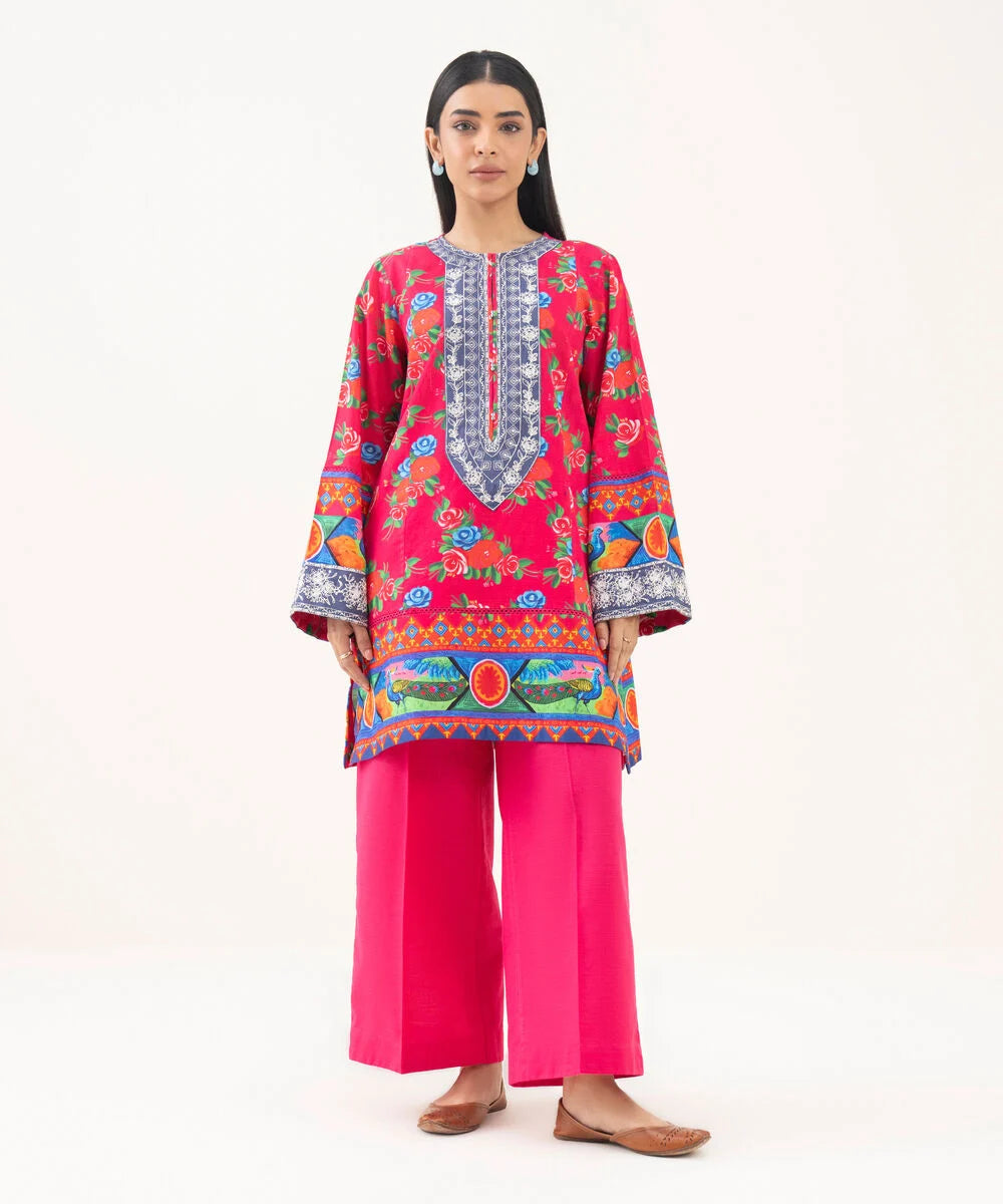 Embroidered Light Khaddar Shirt