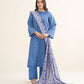 3 Piece - Printed Khaddar Suit