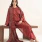 3 Piece - Printed Khaddar Suit
