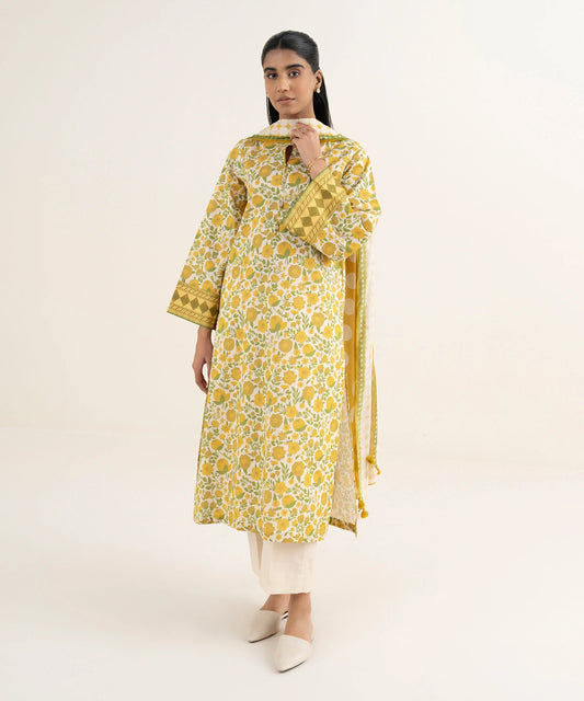 3 Piece - Printed Lawn Suit