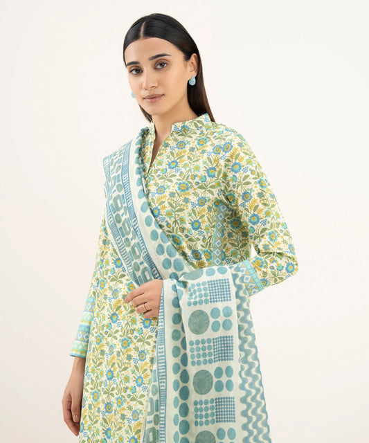 3 Piece - Printed Lawn Suit
