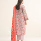 3 Piece - Printed Khaddar Suit