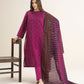 3 Piece - Printed Khaddar Suit
