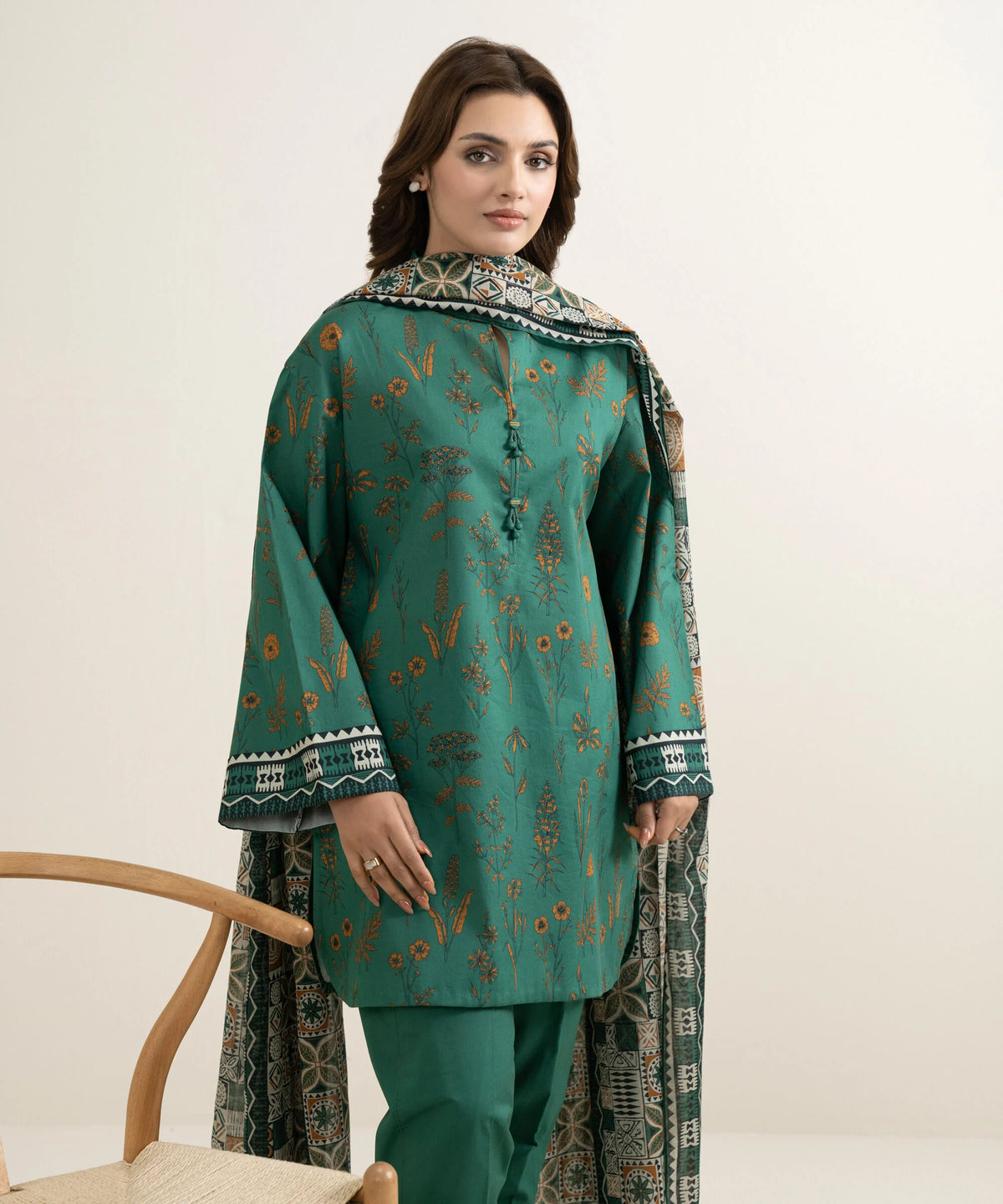 3 Piece - Printed Lawn Suit
