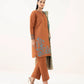 3 Piece - Embroidered Light Khaddar Suit