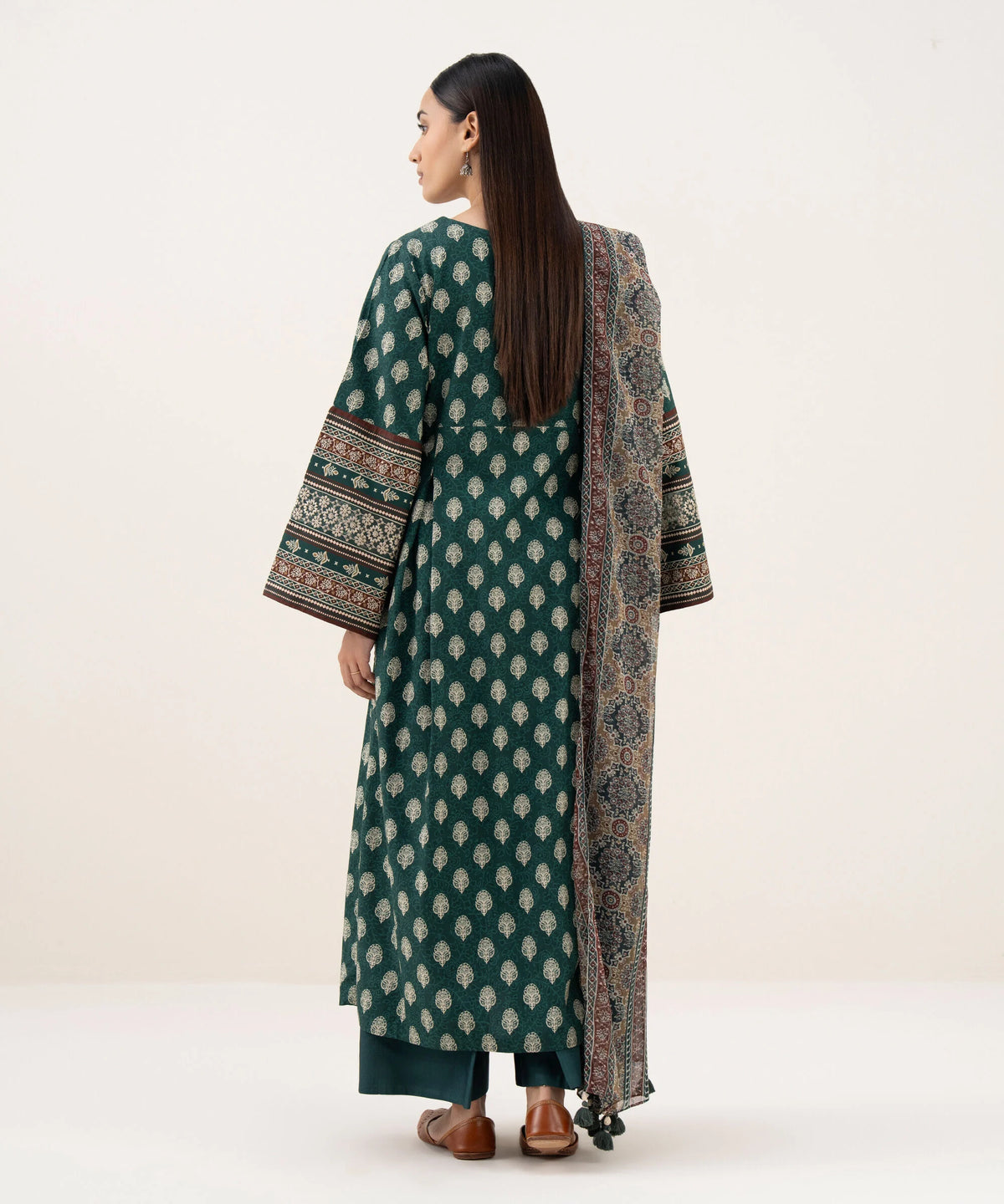 3 Piece - Embroidered Light Linen Suit
