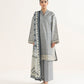 3 Piece - Embroidered Cotton Suit